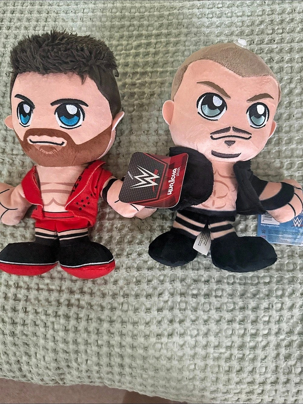 WWE Wrestler Plush Toy Set Black & Red